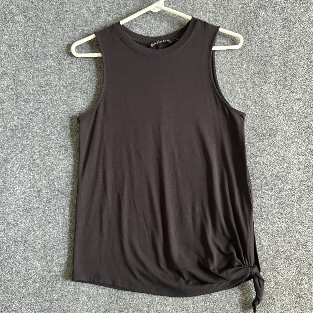 LOT Of 2 ATHLETA Women's Workout Sleeveless Tanks (Black & Grey) MEDIUM - Picture 2 of 12